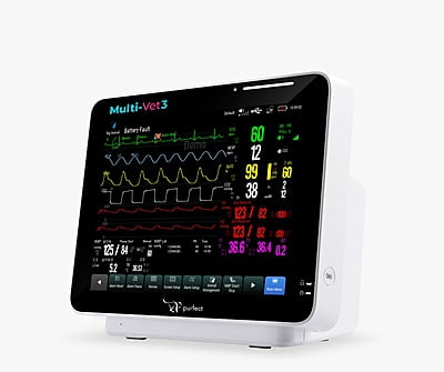 Multi-Vet3 Multi Parameter Monitor w/ EtCo2 Sidestream