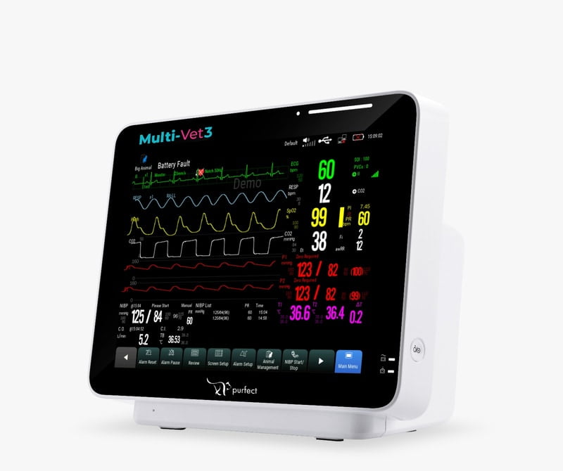 Multi-Vet3 Multi Parameter Monitor w/ EtCo2 Sidestream Multi-Vet3 Multi Parameter Monitor w/ EtCo2 Sidestream
