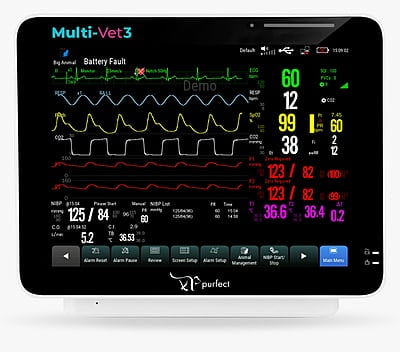 Multi-Vet3 Multi Parameter Monitor w/ EtCo2 Sidestream Multi-Vet3 Multi Parameter Monitor w/ EtCo2 Sidestream